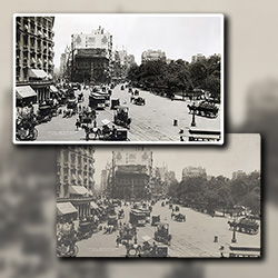 Restoration and digital archiving of a historic photograph of New York Madison Square