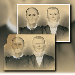 Restoration of a 19th Century American family portrait